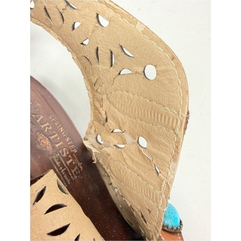L'Artiste Spring Step ALAINA Colorful Bead Multi Strap Heeled Slingback Sandals - Picture 12 of 12